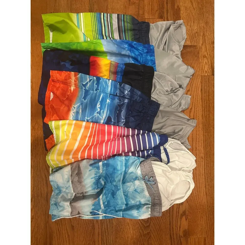 Boys Bathing suit lot 10-12 Medium ZeroXposur 6 swim trunks